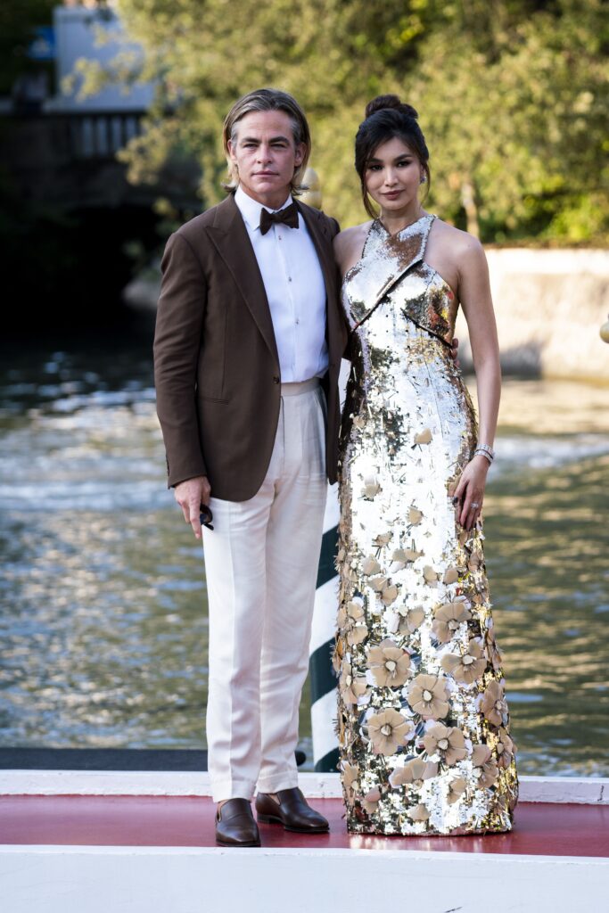 Chris Pine and Gemma Chan photographed by Luca Dammicco at Venice Film Festival