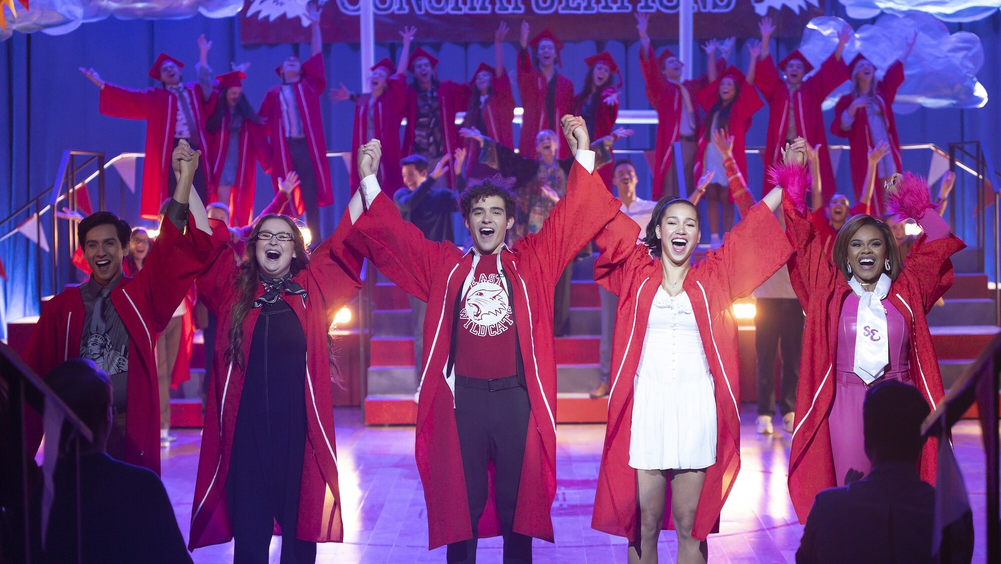 HIGH SCHOOL MUSICAL: THE MUSICAL: THE SERIES - “Born to be Brave” (Disney/Natalie Cass)
FRANKIE A. RODRIGUEZ, JULIA LESTER, JOSHUA BASSETT, SOFIA WYLIE, DARA RENEÉ