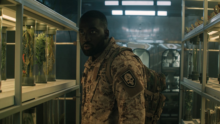 Shamier Anderson in “Invasion,” premiering August 23, 2023 on Apple TV+. Shamier Anderson in "Invasion," premiering August 23, 2023 on Apple TV+.
