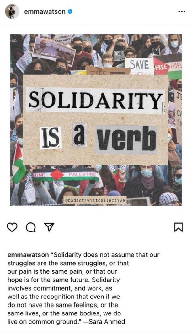 Emma Watson Supporting Palestine