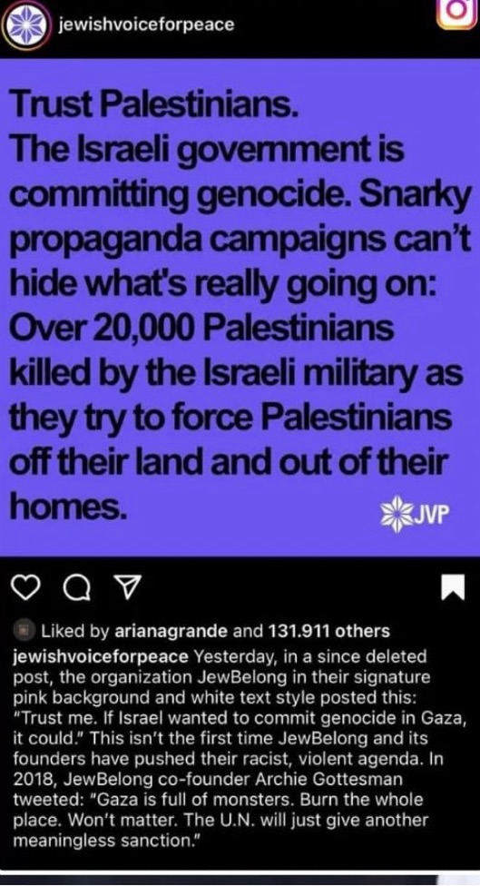 Ariana Grande Supporting Palestine Ariana Grande Supporting Palestine
