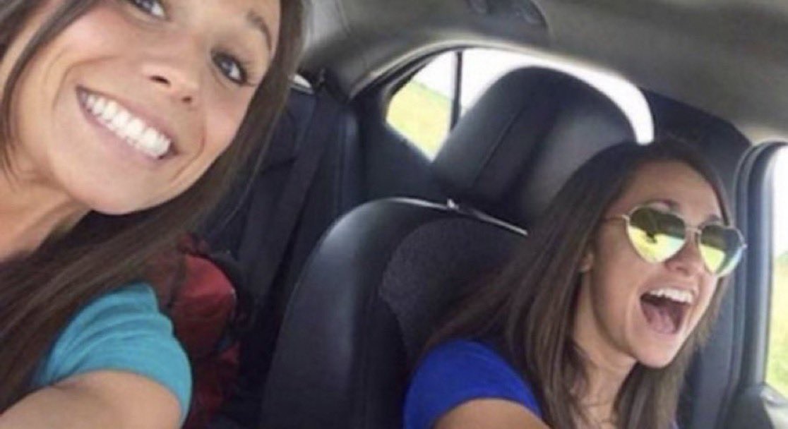 Collette Moreno and her friend Ashley Theobald