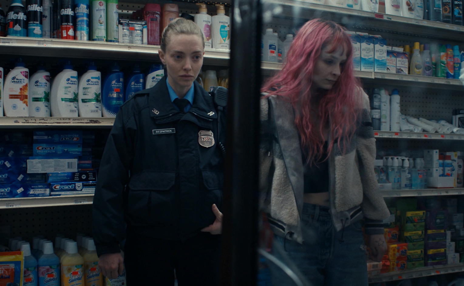 LONG BRIGHT RIVER -- "These Girls" Episode 101 -- Pictured: (l-r) Amanda Seyfried as Mickey, Ashleigh Cummings as Casey -- (PEACOCK)