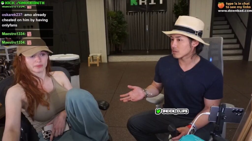 Amouranth and her husband Nick Lee