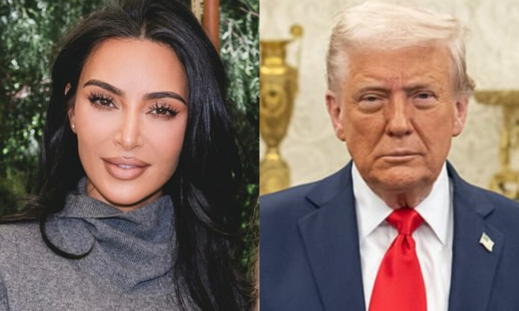 Kim Kardashian and President Trump