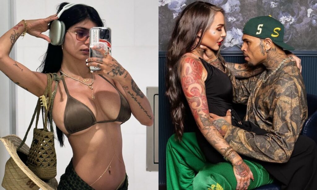 Mia Khalifa and Chris Brown