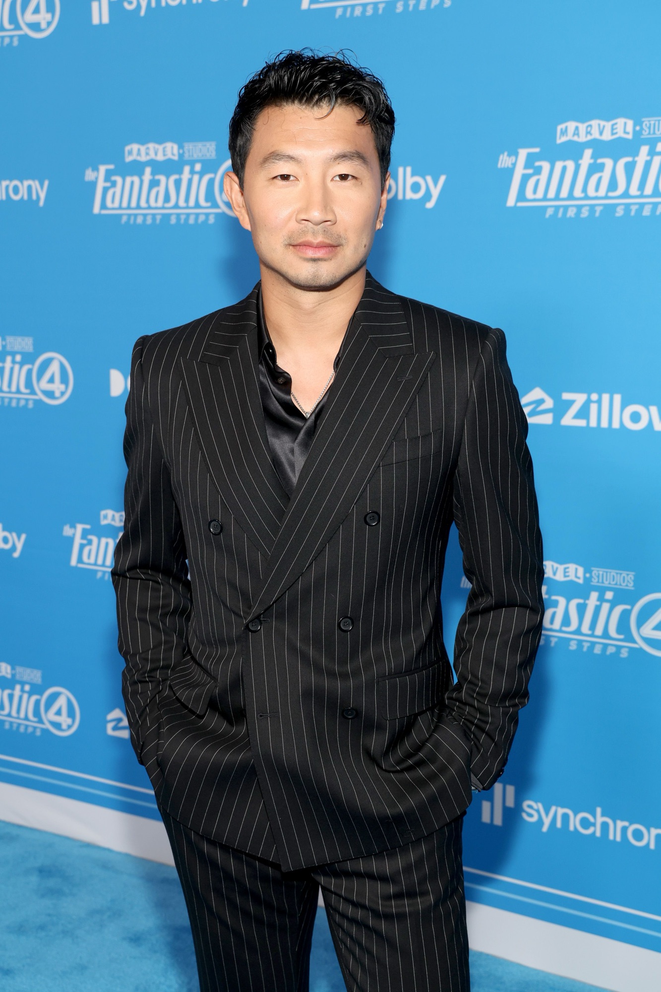 LOS ANGELES, CALIFORNIA - JULY 21: Simu Liu attends The Fantastic Four: First Steps World Premiere at the Dorothy Chandler Pavilion in Los Angeles, California on July 21, 2025. (Photo by Phillip Faraone/Getty Images for Disney)