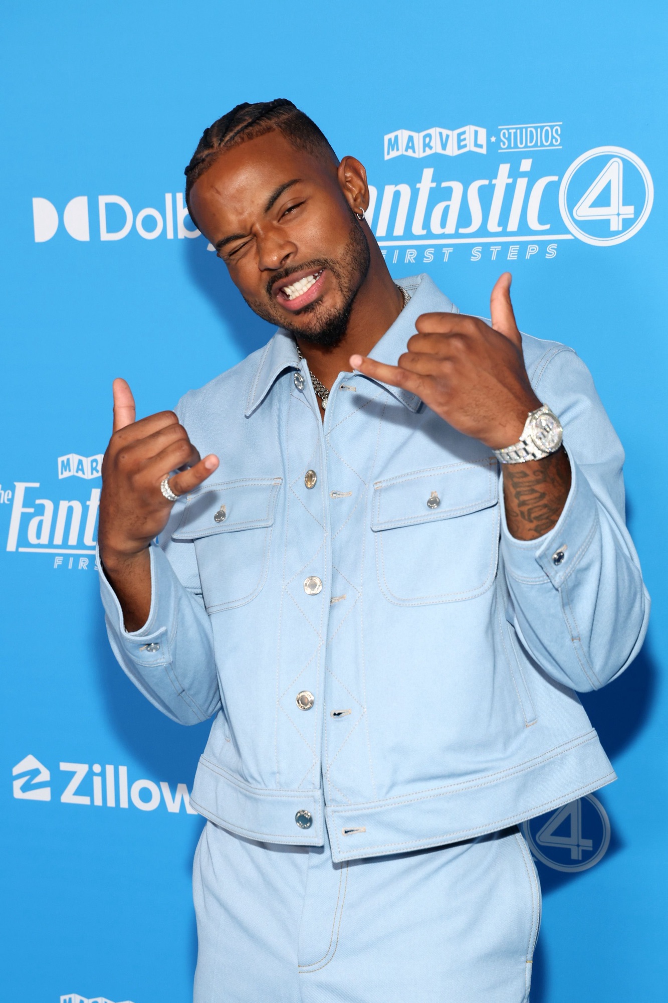 LOS ANGELES, CALIFORNIA - JULY 21: Trevor Jackson attends The Fantastic Four: First Steps World Premiere at the Dorothy Chandler Pavilion in Los Angeles, California on July 21, 2025. (Photo by Phillip Faraone/Getty Images for Disney)