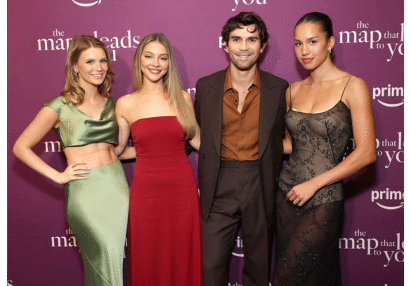 Madison Thompson, Madelyn Cline, KJ Apa and Sofia Wylie at Amazon Prime’s “The Map Leads To You” Charleston Special Screening at The American Theater on Sunday, August 10, 2025 in Charleston, SC. Photo Credit: Todd Williamson