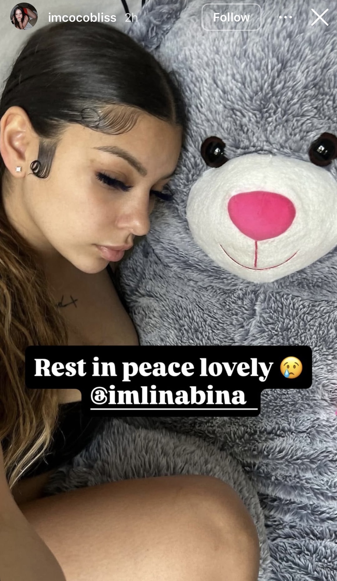 @imcocobliss Instagram Story