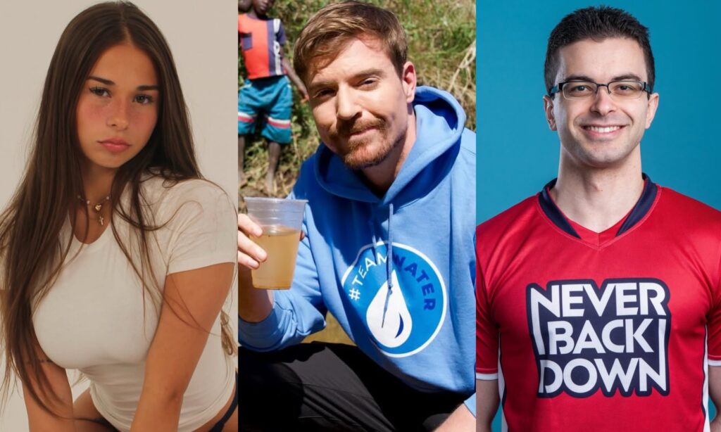 Sophie Rain, MrBeast, Nick Eh 30