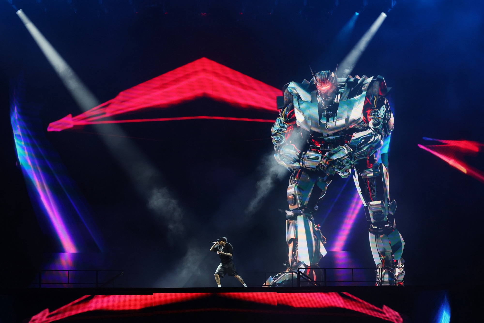 Chris Brown photgraphed by Kevin Mazur/Getty Images