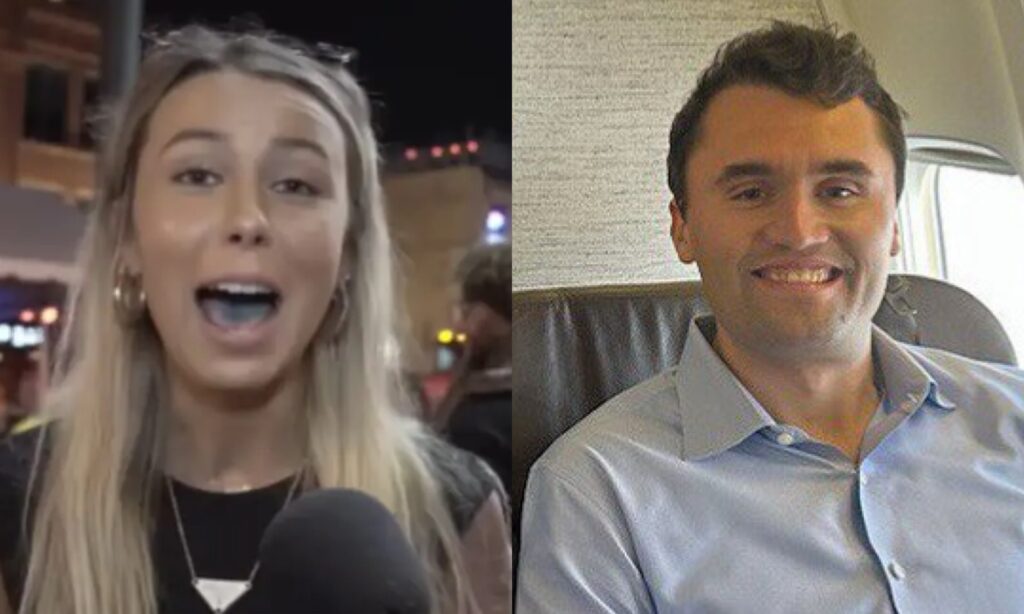 Haley Welch and Charlie Kirk