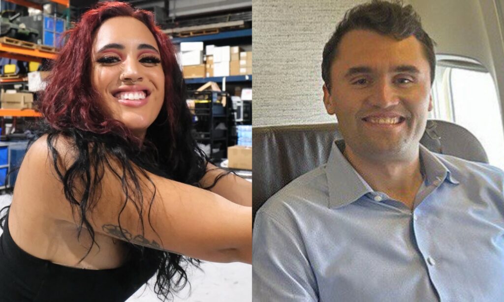 Ava Raine and Charlie Kirk
