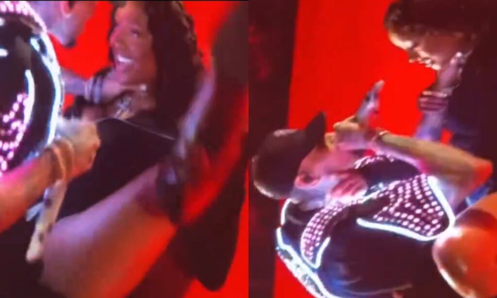 Kayla Nicole and Chris Brown