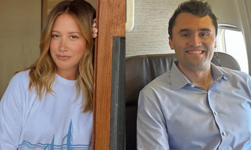 Ashley Tisdale and Charlie Kirk