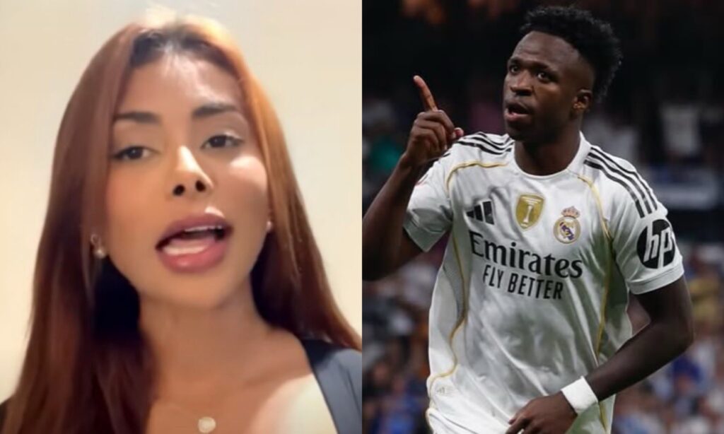 Anna Silva and Vinícius Jr.
