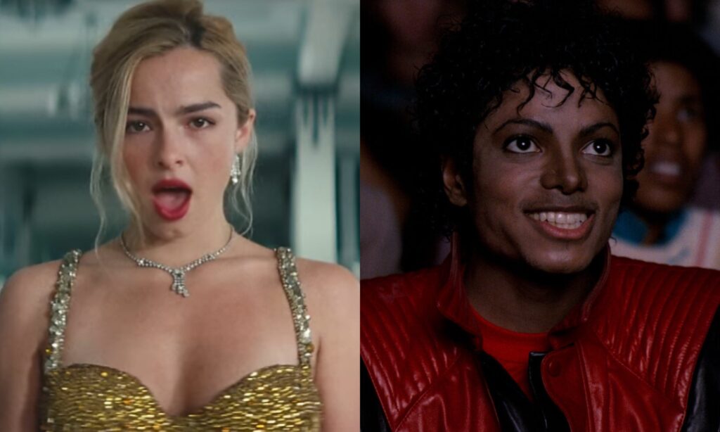 Addison Rae and Michael Jackson