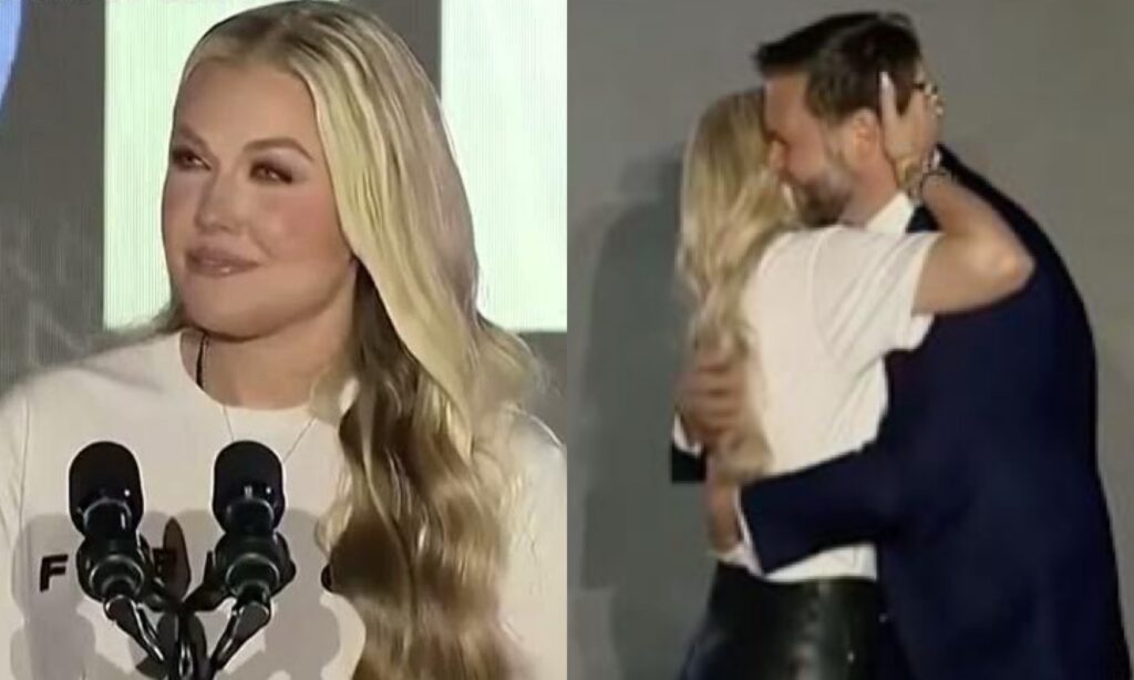 Erika Kirk and Vice President JD Vance