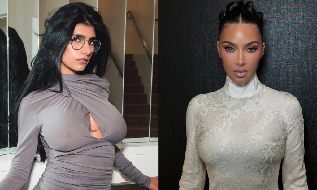 Mia Khalifa and Kim Kardashian