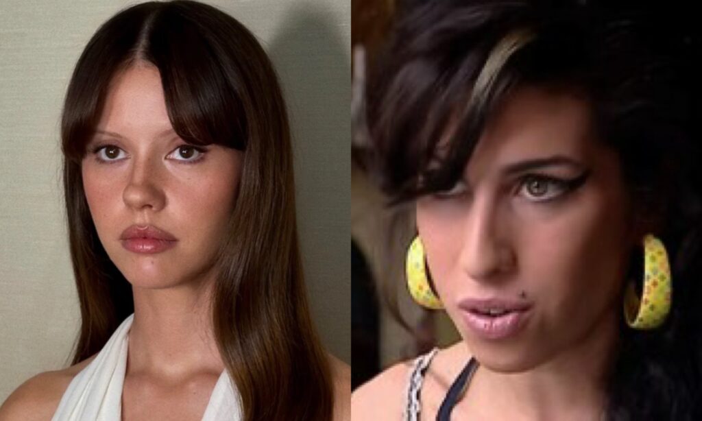 Mia Goth and Amy Winehouse