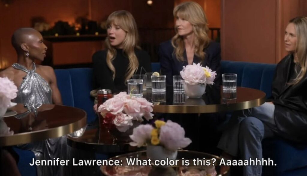 Cynthia Erivo and Jennnifer Lawrence