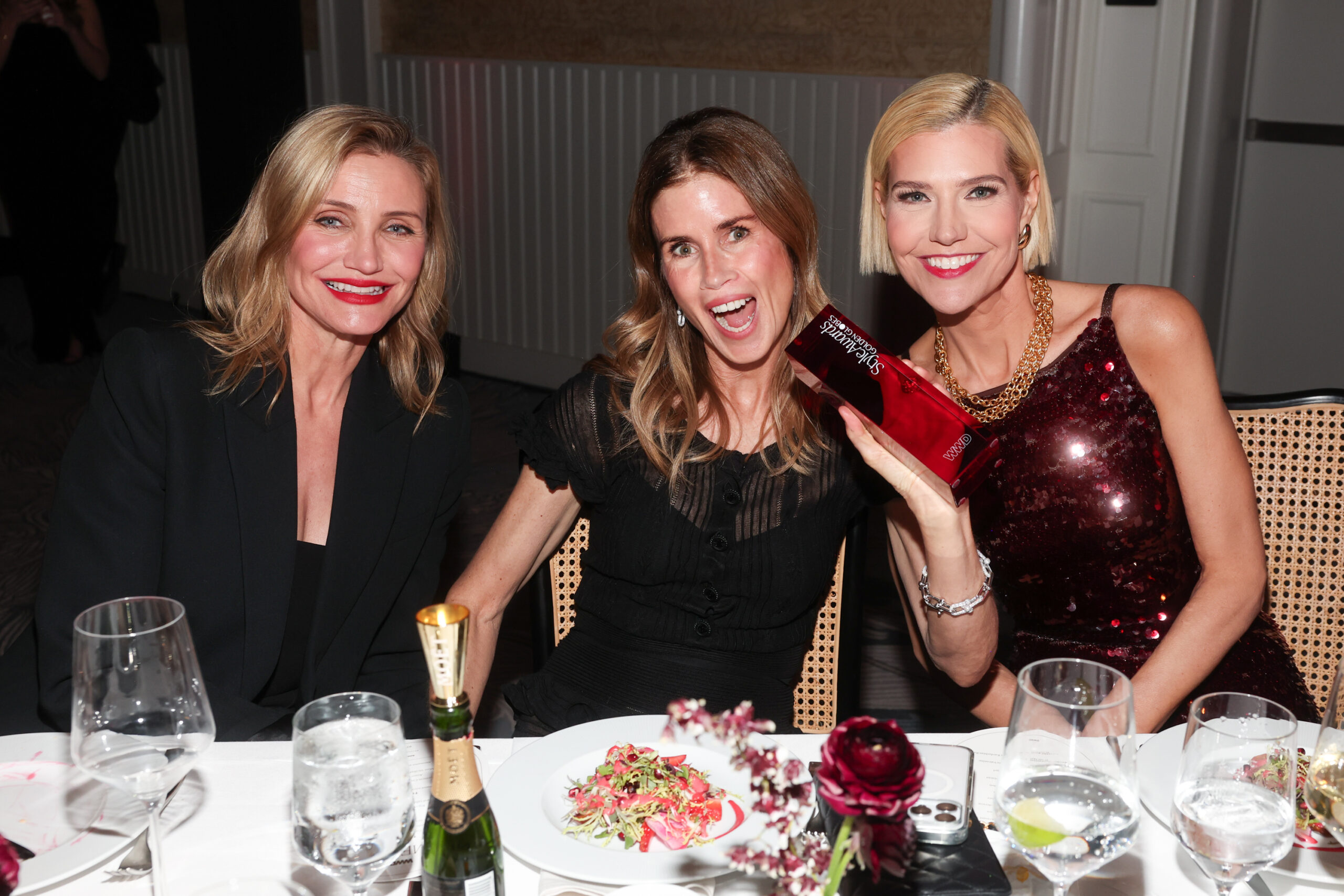 Cameron Diaz, Gucci Westman and Amanda Smith at the 2026 WWD Style Awards held at the Regent Santa Monica Beach on January 09, 2026 in Santa Monica, California.