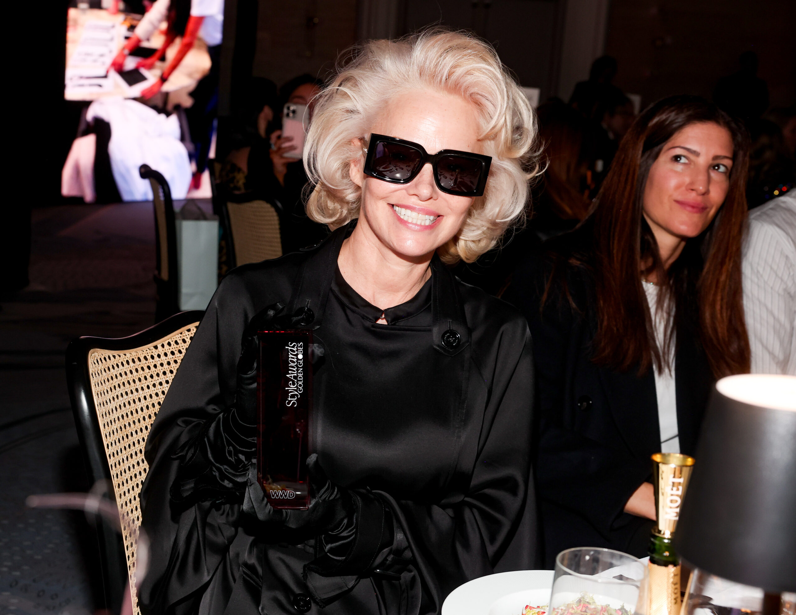 Pamela Anderson at the 2026 WWD Style Awards held at the Regent Santa Monica Beach on January 09, 2026 in Santa Monica, California.