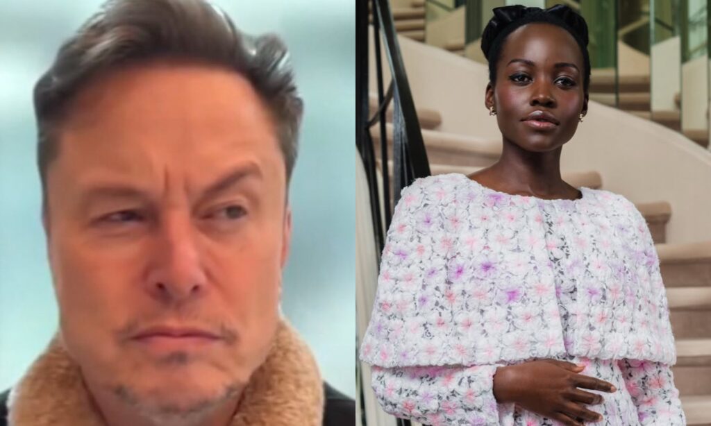 Elon Musk and Lupita Nyong'o