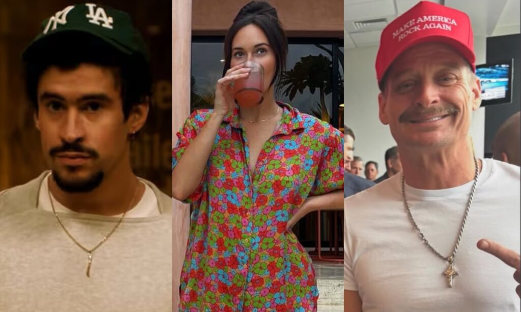 Bad Bunny, Kacey Musgraves, Kid Rock