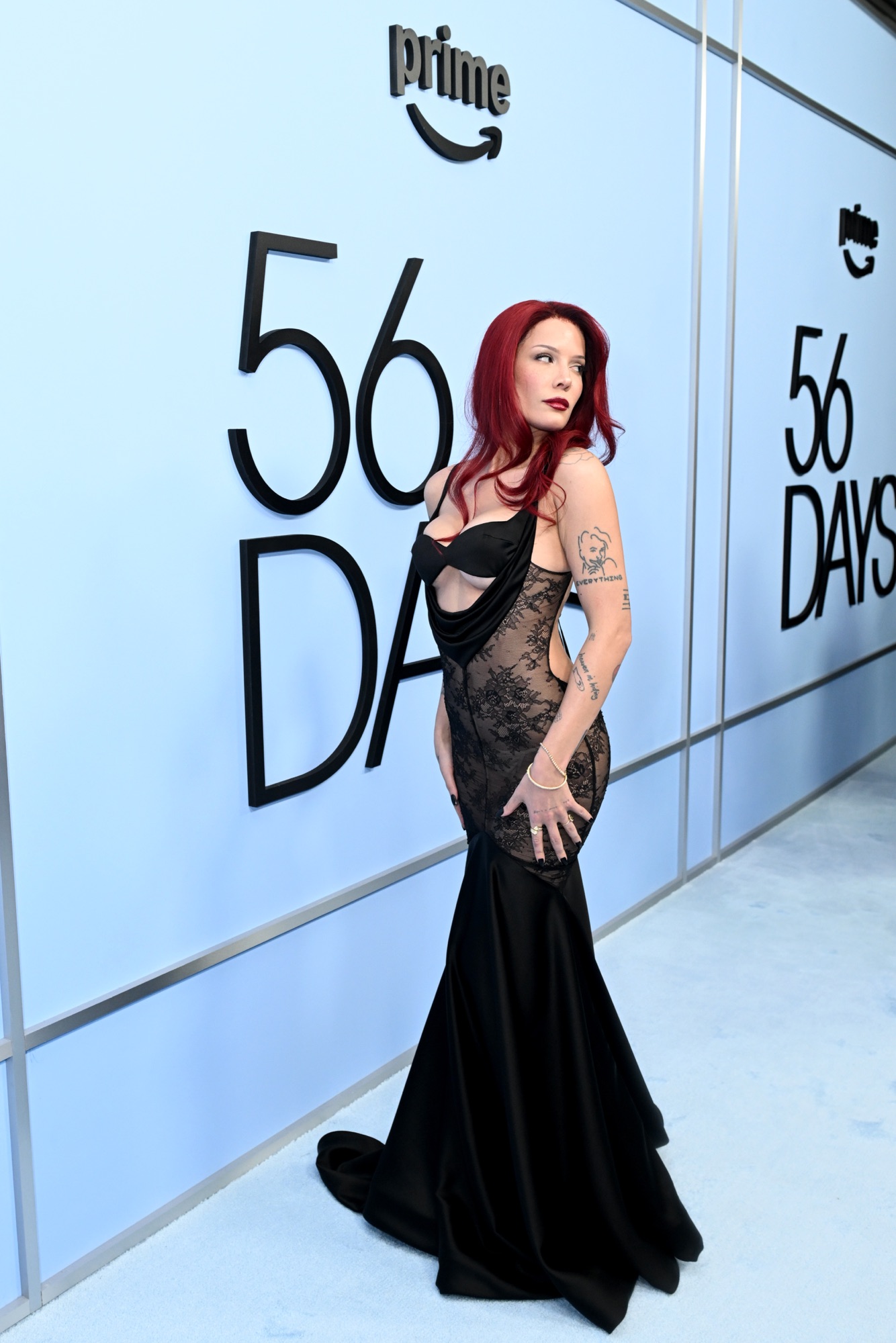 LOS ANGELES, CALIFORNIA - FEBRUARY 11: Halsey attends the Prime Video “56 Days” Los Angeles Premiere Screening at Hammer Museum on February 11, 2026 in Los Angeles, California. (Photo by Vivien Killilea/Getty Images for Prime Video)