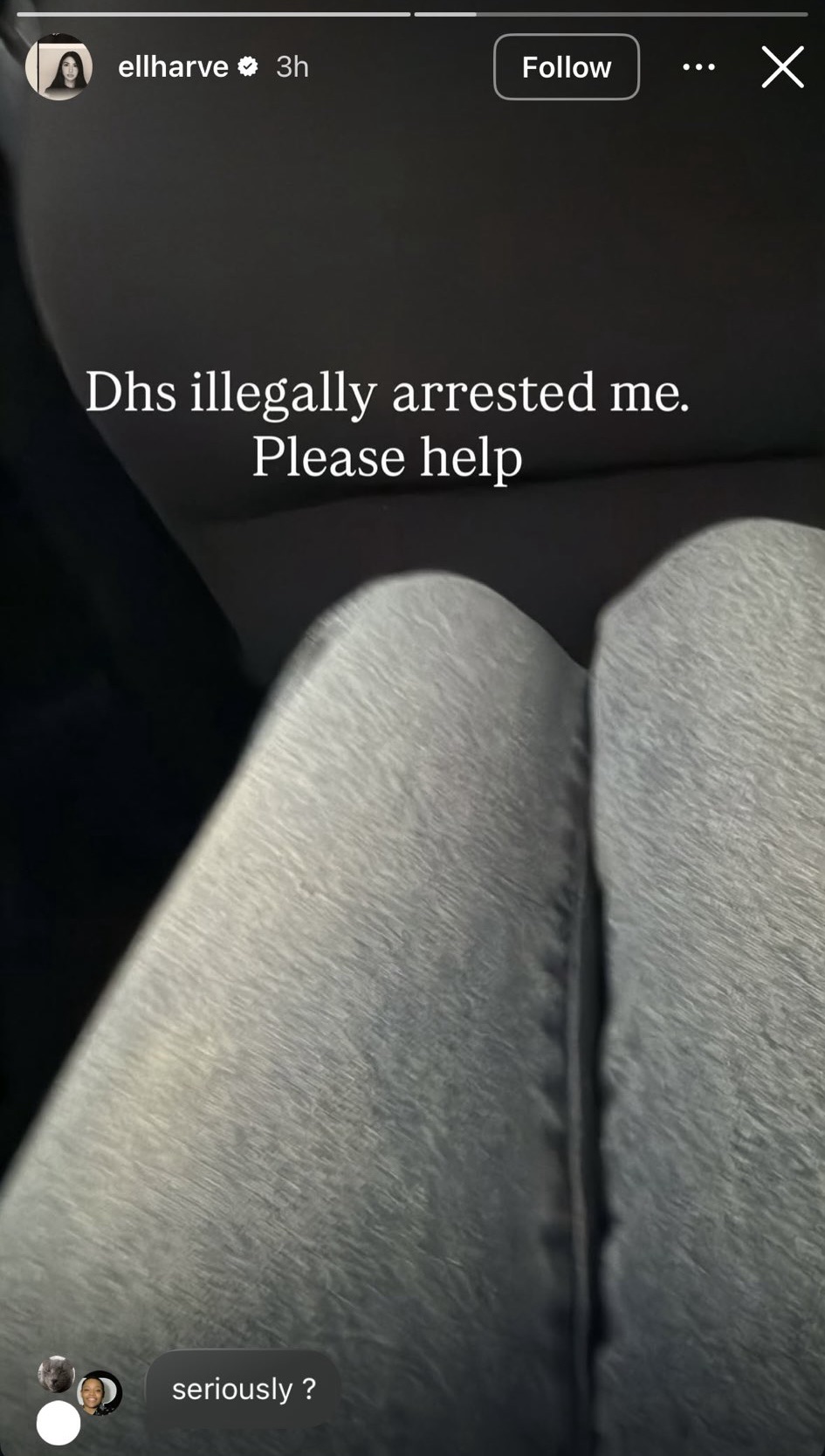 Ellie Aghayeva's Instagram Story