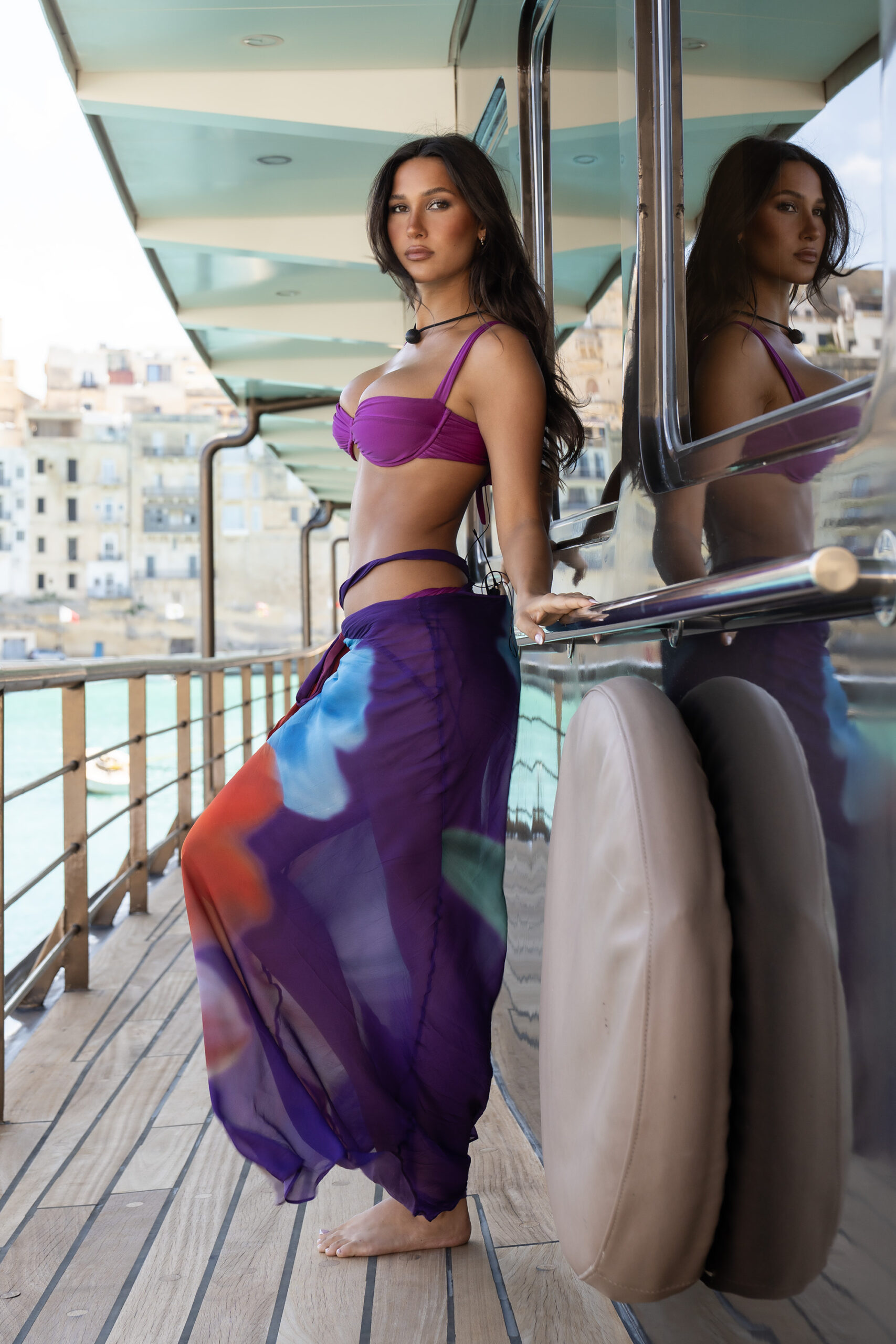 LOVE OVERBOARD - Get ready to hit the high seas with “Love Overboard”! Step aboard the ultimate luxury yacht, where sexy singles are ready to mix and mingle … and find love. But there’s a twist … gaining access to the yacht’s extravagant amenities won’t be so simple. As the journey unfolds, romance ignites; alliances form; and hearts are shattered. In the end, only one couple will reign supreme. Who will rise to the top, and who will be left stranded? (Disney/Jarno Iotti)
GIA