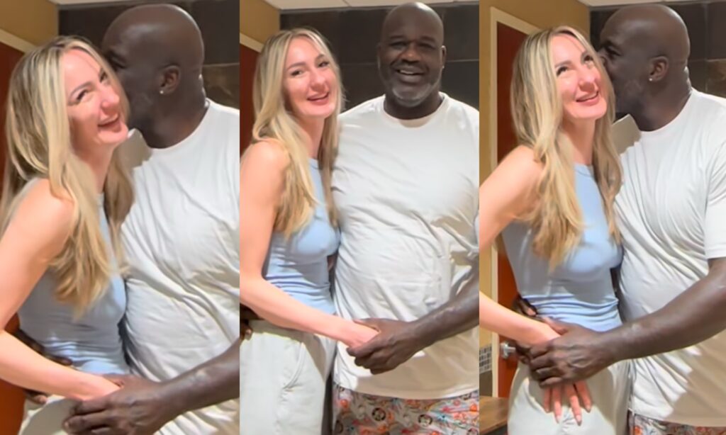 Ekaterina Lisina and Shaquille O'Neal