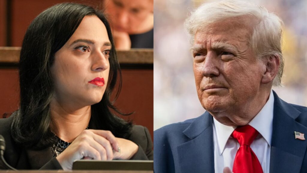 Rep. Yassamin Ansari and President Donald Trump