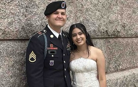 Sgt. Matthew Blank and Annie Ramos