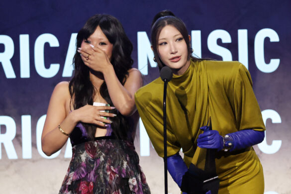 Rei Ami and Ejae accept the award for Song of the Year for “Golden” onstage at The 52nd American Music Awards held at the MGM Grand Garden Arena on May 25, 2026 in Las Vegas, Nevada. Rei Ami and Ejae accept the award for Song of the Year for "Golden" onstage at The 52nd American Music Awards held at the MGM Grand Garden Arena on May 25, 2026 in Las Vegas, Nevada.