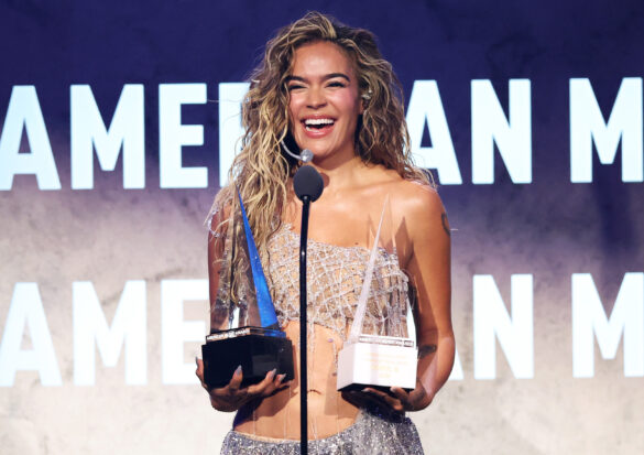 Karol G accepts the International Artist Award of Excellence award onstage at The 52nd American Music Awards held at the MGM Grand Garden Arena on May 25, 2026 in Las Vegas, Nevada. Karol G accepts the International Artist Award of Excellence award onstage at The 52nd American Music Awards held at the MGM Grand Garden Arena on May 25, 2026 in Las Vegas, Nevada.