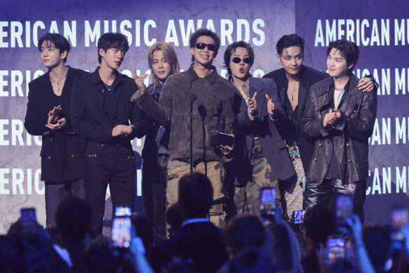 Jungkook, Jin, Jimin, RM, J-Hope, V and Suga of BTS accept the Artist of the Year award onstage at The 52nd American Music Awards held at the MGM Grand Garden Arena on May 25, 2026 in Las Vegas, Nevada. Jungkook, Jin, Jimin, RM, J-Hope, V and Suga of BTS accept the Artist of the Year award onstage at The 52nd American Music Awards held at the MGM Grand Garden Arena on May 25, 2026 in Las Vegas, Nevada.