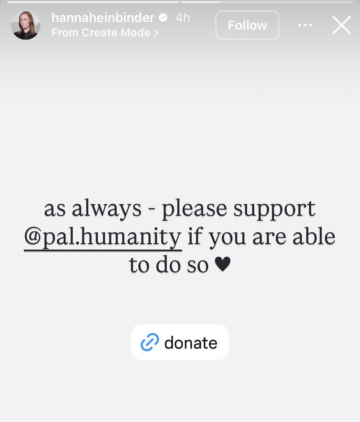 Hannah Einbinder's Instagram Story